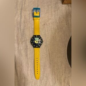 1990’s Blue & Yellow Swiss Swatch
Watch — UNISEX